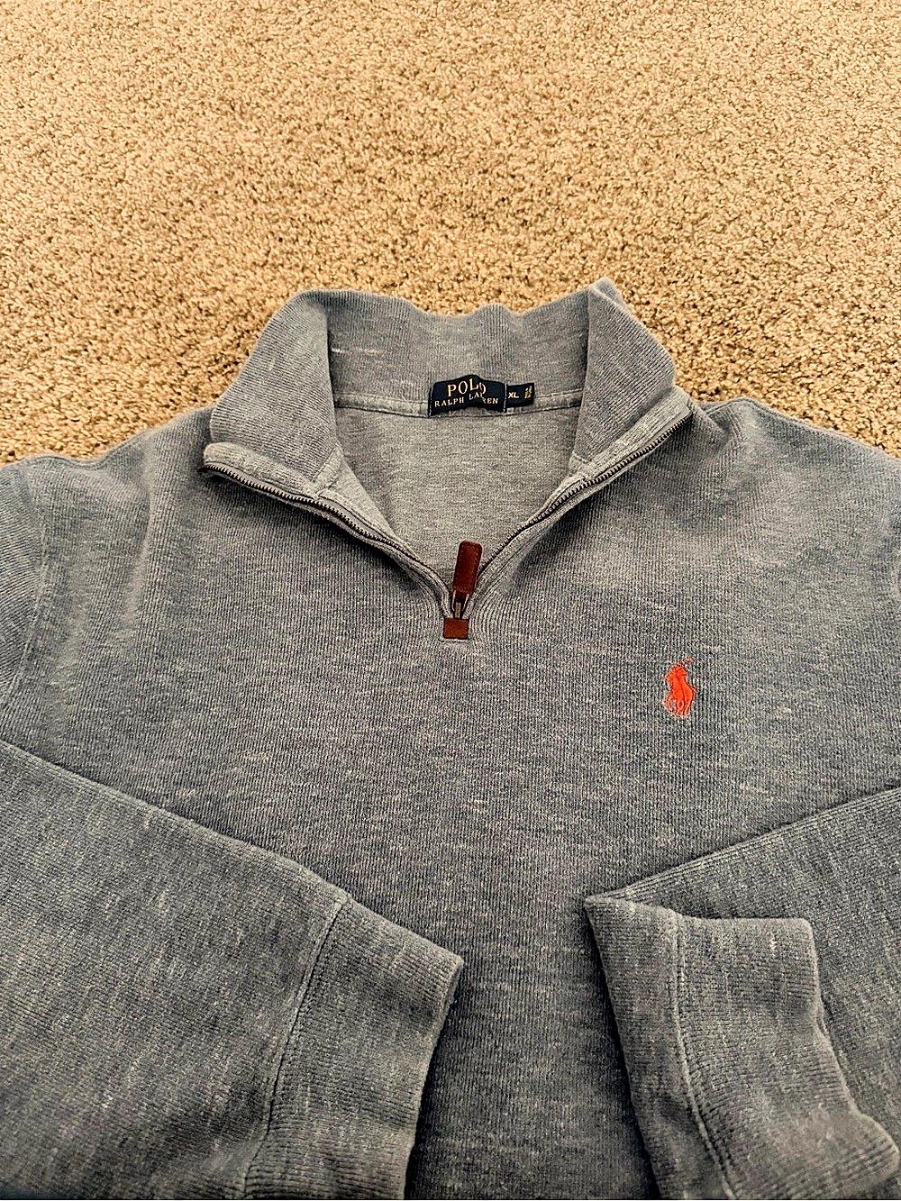 Polo Ralph Lauren Men's Quarter-Zip Pullover in Blue